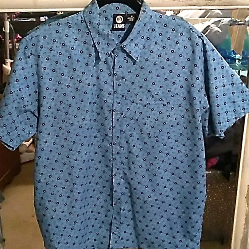 Pattern short sleeve button up,rue21